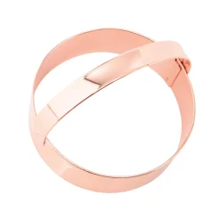 Vintage Style Copper Round Cookie Cutter with Handle