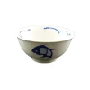 White & Blue Carp Rice Bowl, 11.5cm