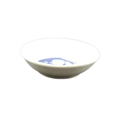 White & Blue Carp Sauce Dish, 7.5cm