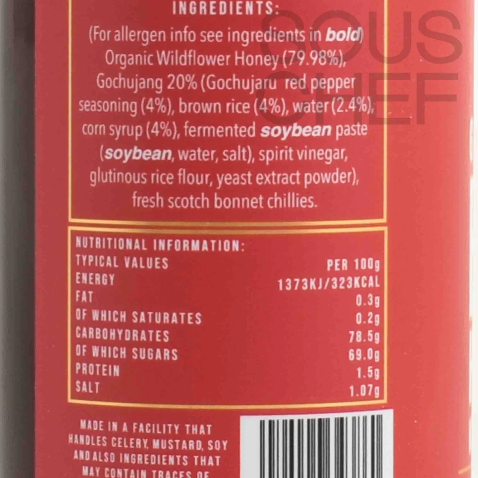 Wilderbee Gochujang Hot Honey, 350g