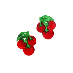 Wolf & Moon Tomato Stud Earrings