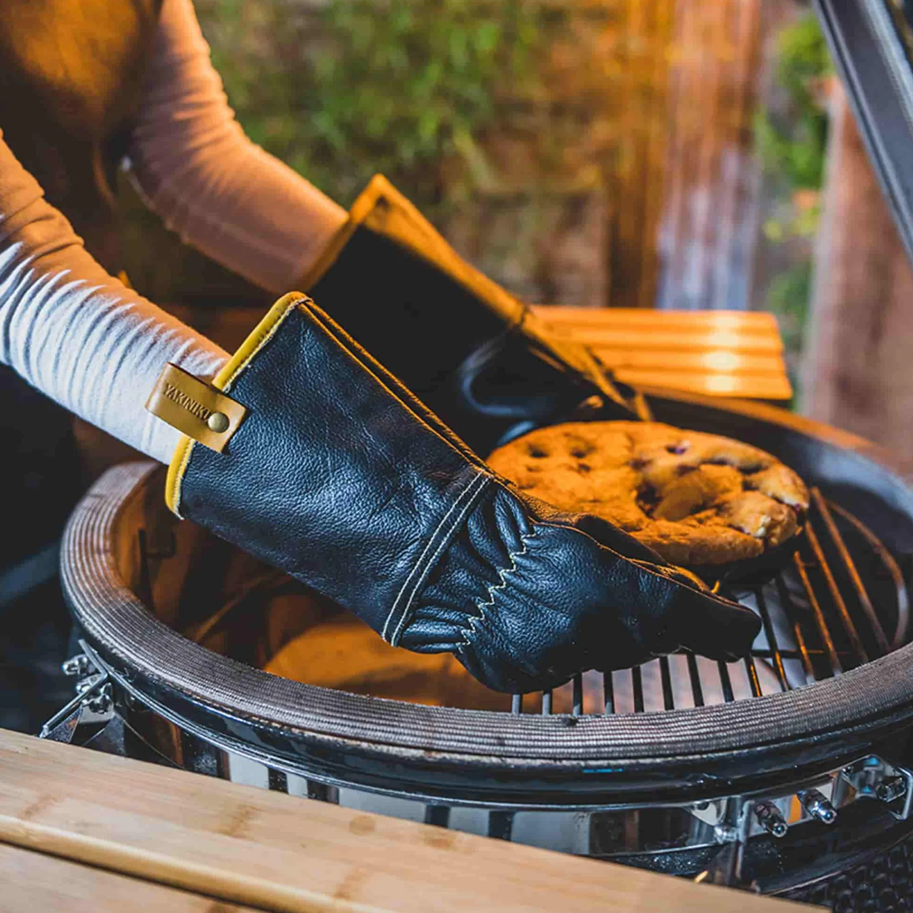 Yakiniku Set of 2 Leather BBQ Gloves