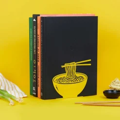 Yellow Ramen Metal Bookend