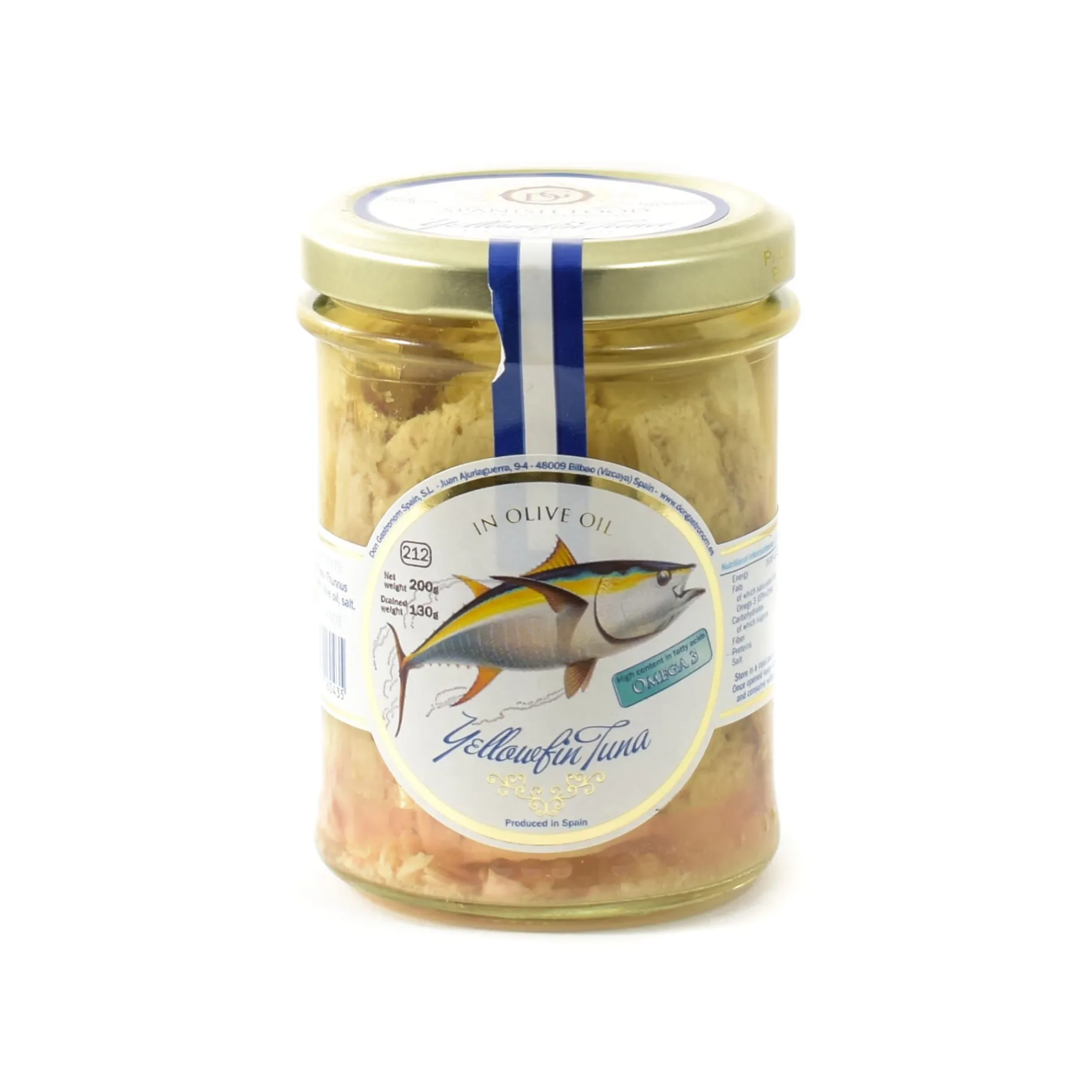 Yellowfin Tuna in Olive Oil, 200g