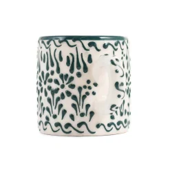 Yesil Ve Beyaz Boyali Coffee Cup, 140ml