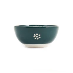 Yesil Ve Beyaz Boyali Dipping Bowl, 9.5cm