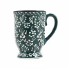 Yesil Ve Beyaz Boyali Mug with Foot, 300ml