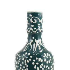 Yesil Ve Beyaz Boyali Oil Bottle, 395ml