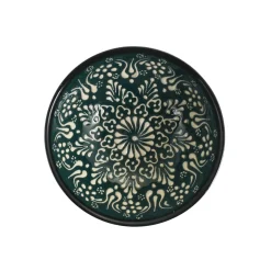 Yesil Ve Beyaz Boyali Sauce Dish, 12cm
