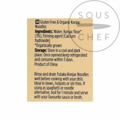 Yutaka Organic Konjac Noodles, 200g