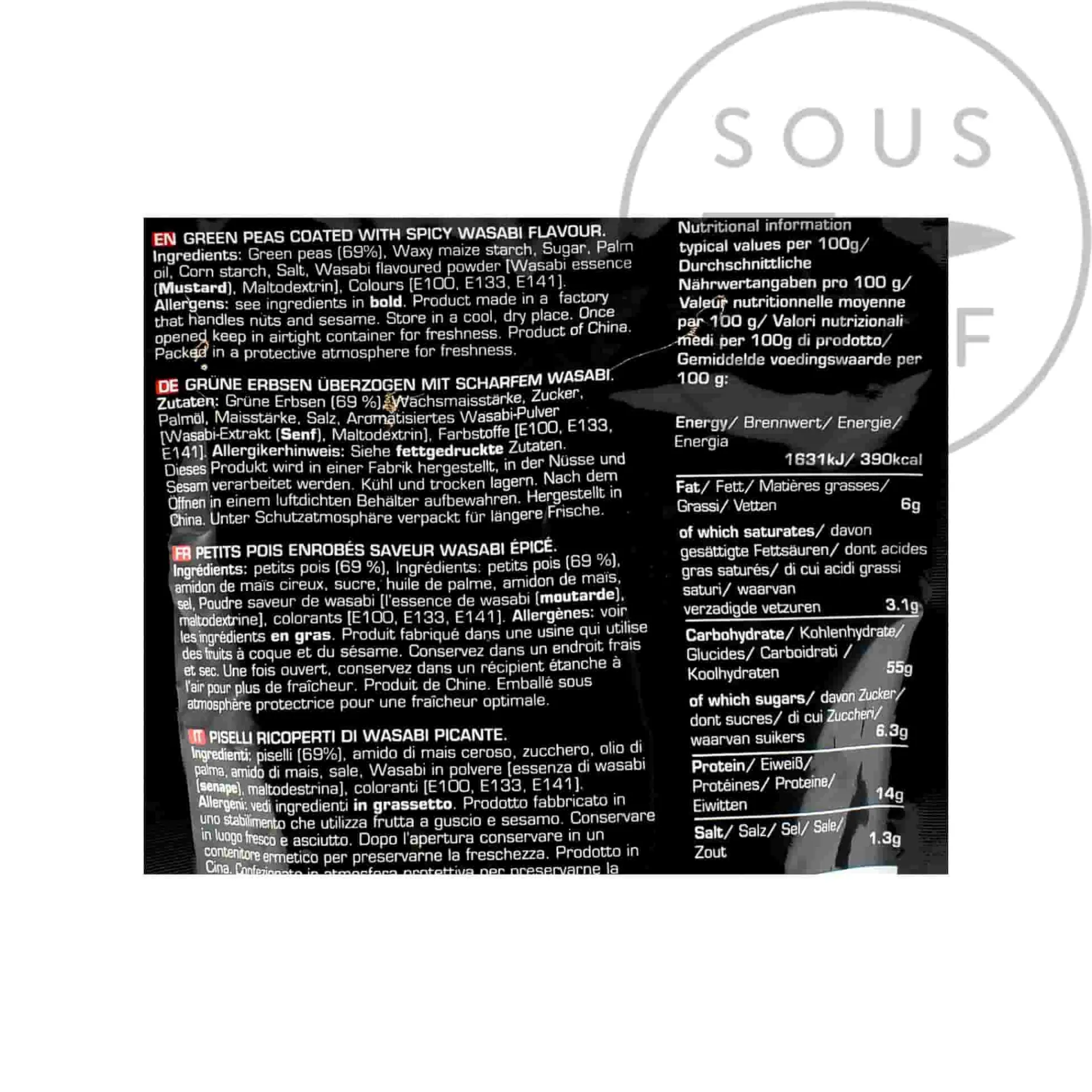 Yutaka Wasabi Peas, 100g